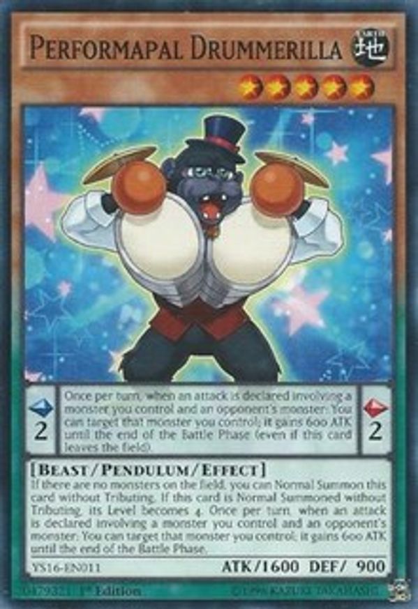 Performapal Drummerilla | YS16-EN011