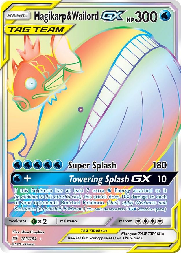 Magikarp & Wailord GX (Secret) | 183/181