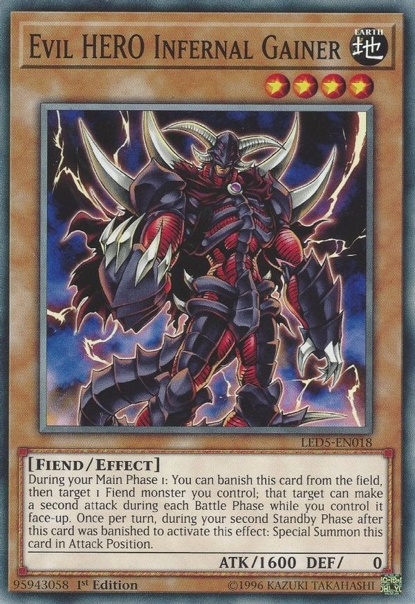 Evil HERO Infernal Gainer | LED5-EN018