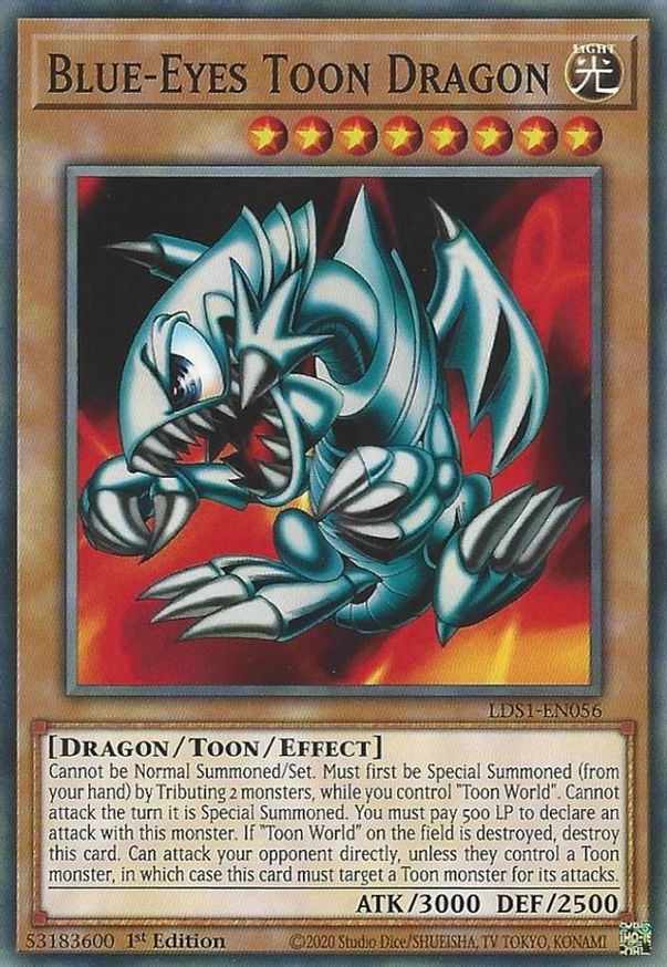 Blue-Eyes Toon Dragon | LDS1-EN056