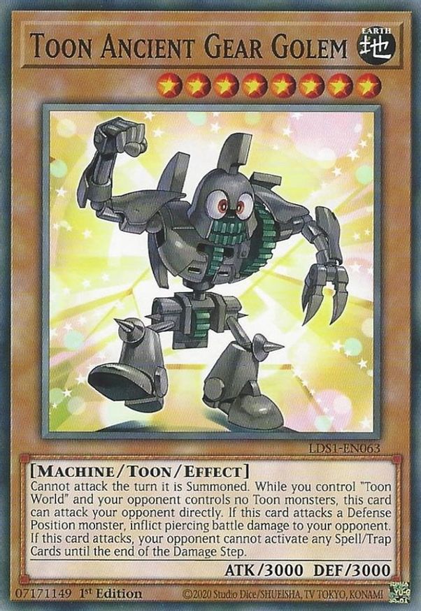 Toon Ancient Gear Golem | LDS1-EN063