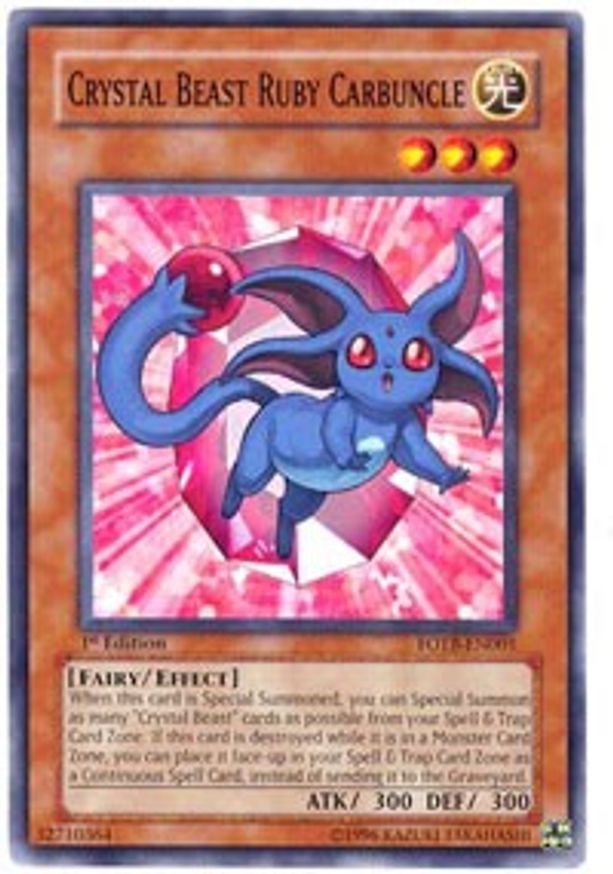 Crystal Beast Ruby Carbuncle | FOTB-EN001