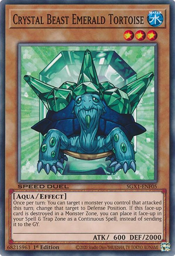 Crystal Beast Emerald Tortoise | SGX1-ENF05