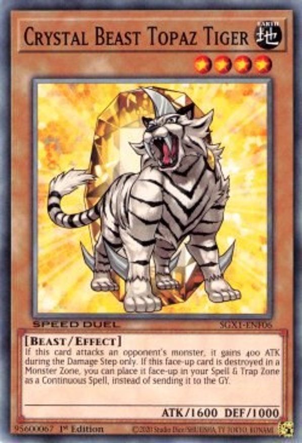 Crystal Beast Topaz Tiger | SGX1-ENF06