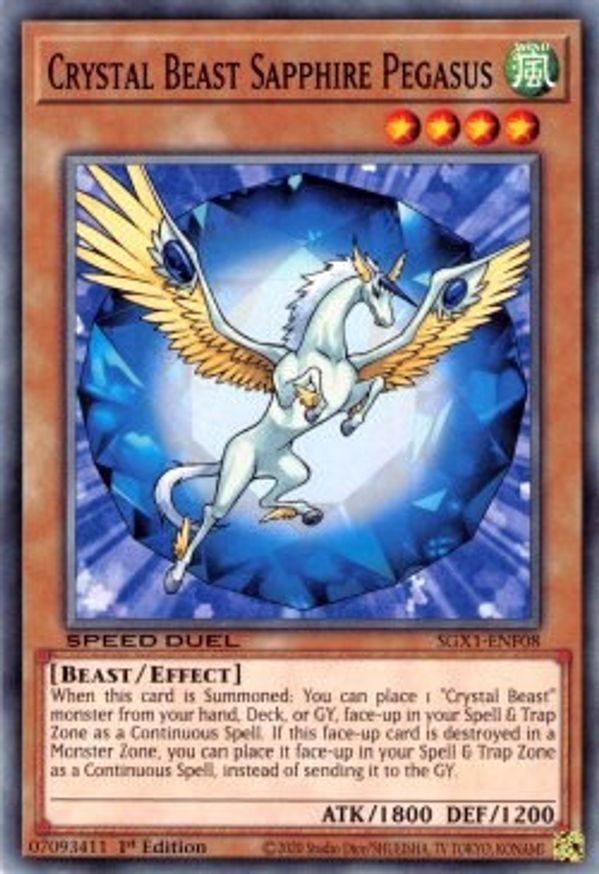 Crystal Beast Sapphire Pegasus | SGX1-ENF08