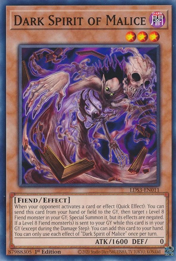 Dark Spirit of Malice | LDS3-EN011