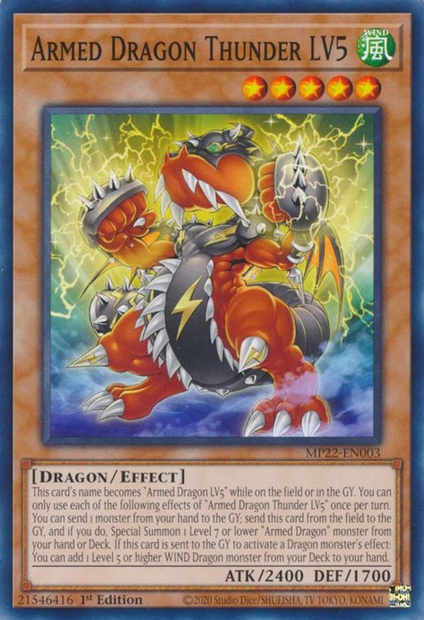 Armed Dragon Thunder LV5 | MP22-EN003