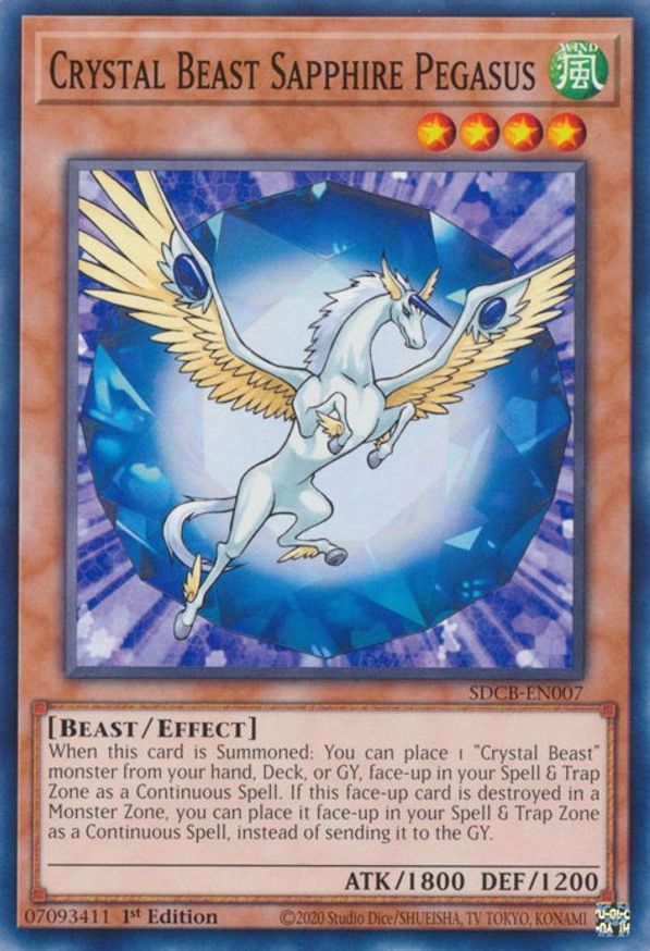 Crystal Beast Sapphire Pegasus | SDCB-EN007