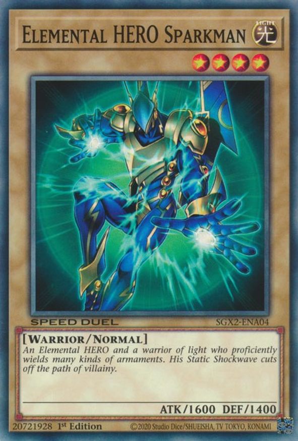 Elemental HERO Sparkman | SGX2-ENA04