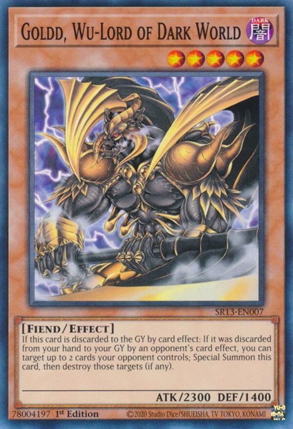 Goldd, Wu-Lord of Dark World | SR13-EN007