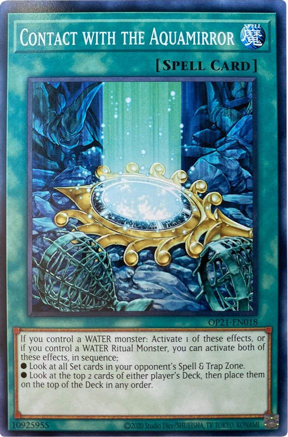 Contact with the Aquamirror | OP21-EN018