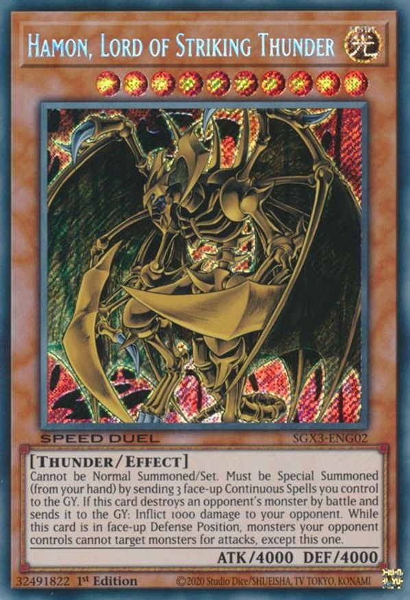 Hamon, Lord of Striking Thunder | SGX3-ENG02
