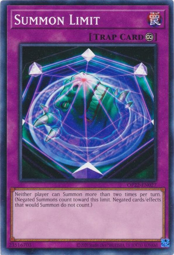Summon Limit | OP22-EN027