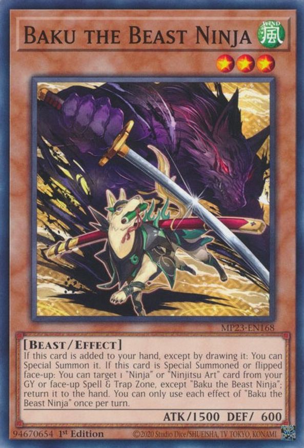 Baku the Beast Ninja | MP23-EN168