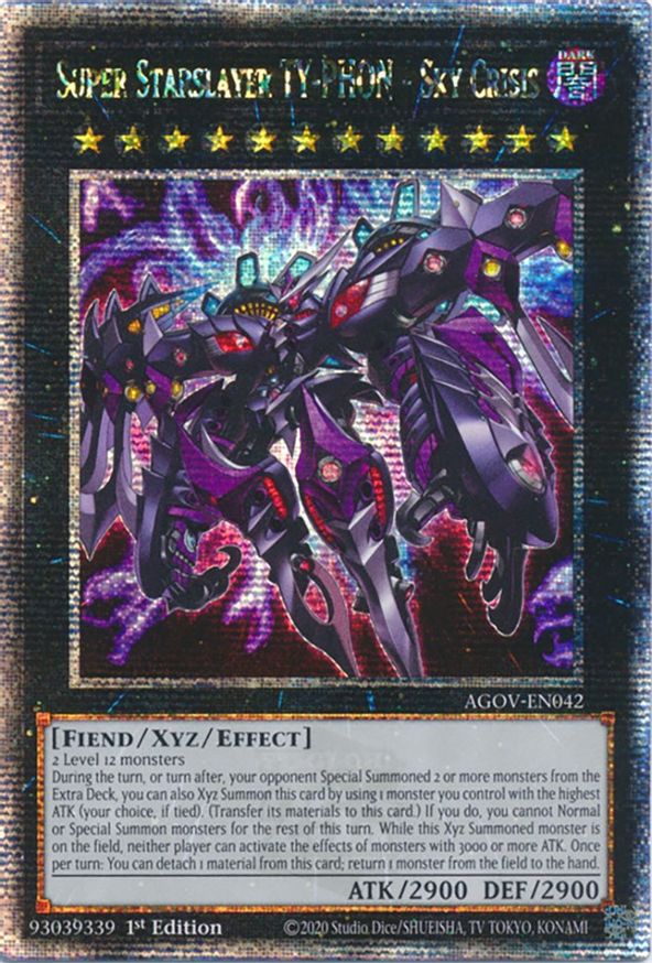 Super Starslayer TY-PHON - Sky Crisis (Quarter Century Secret Rare) | AGOV-EN042