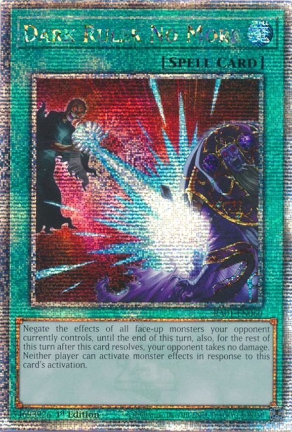 Dark Ruler No More (Quarter Century Secret Rare) | RA01-EN060