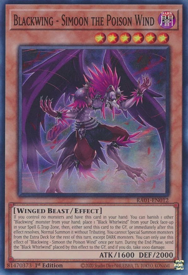 Blackwing - Simoon the Poison Wind | RA01-EN012