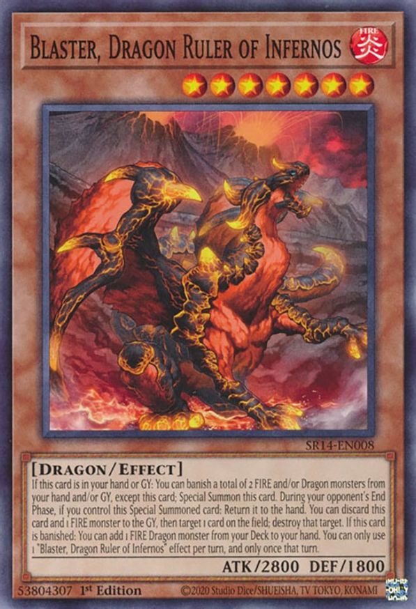 Blaster, Dragon Ruler of Infernos | SR14-EN008