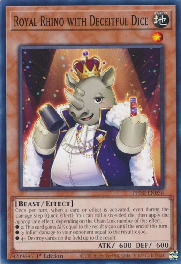 Royal Rhino with Deceitful Dice | PHNI-EN036