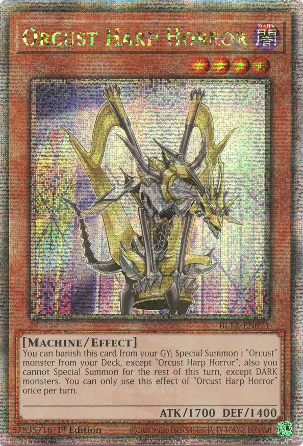 Orcust Harp Horror (Quarter Century Secret Rare) | BLTR-EN071