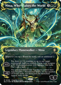Thumbnail for Nissa, Who Shakes the World (Borderless) (Raised Foil) | 96