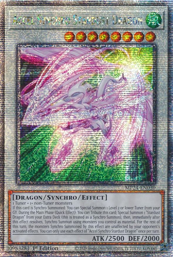 Accel Synchro Stardust Dragon (Quarter Century Secret Rare) | MP24-EN030