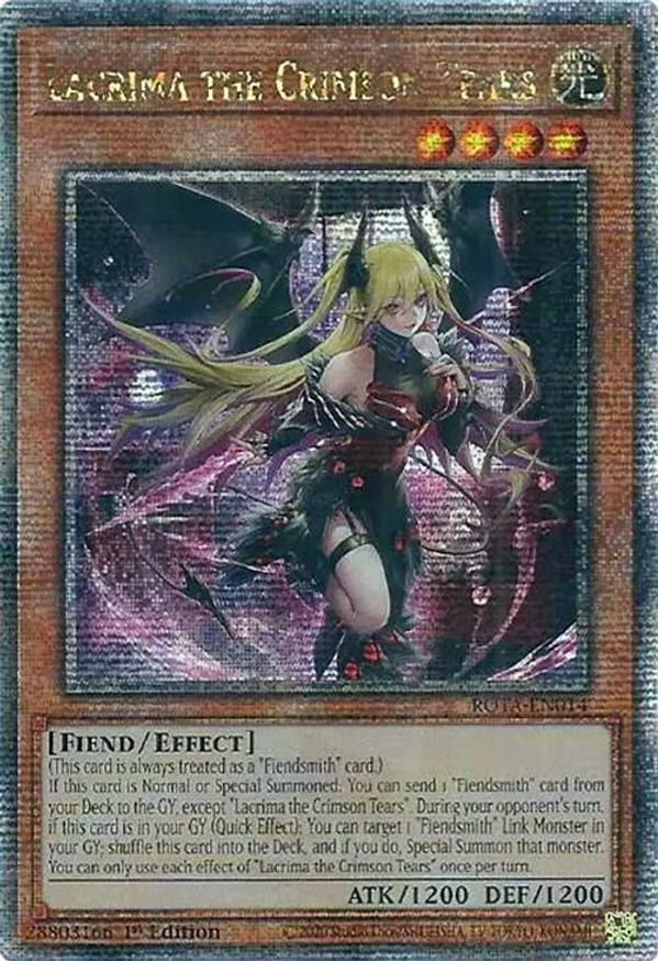 Lacrima the Crimson Tears (Quarter Century Secret Rare) | ROTA-EN014