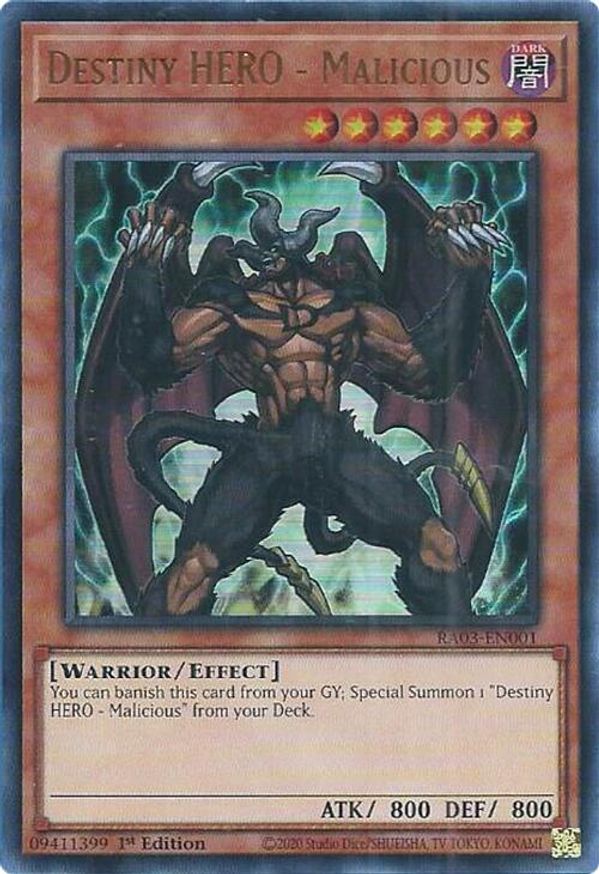Destiny HERO - Malicious (UR) | RA03-EN001