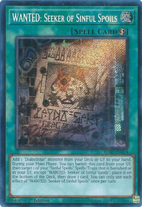 Thumbnail for WANTED: Seeker of Sinful Spoils (Secret Rare) | RA03-EN074