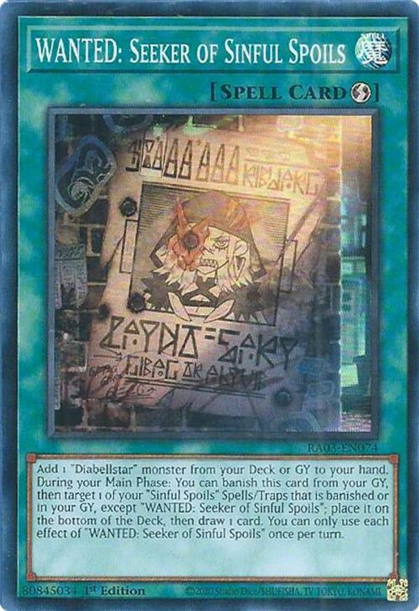WANTED: Seeker of Sinful Spoils | RA03-EN074