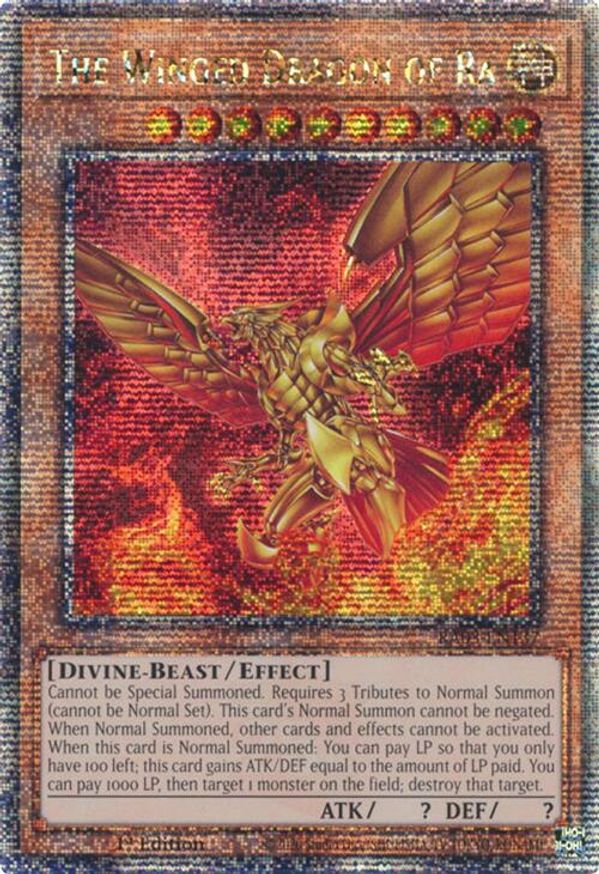 The Winged Dragon of Ra (Quarter Century Secret Rare) | RA03-EN137