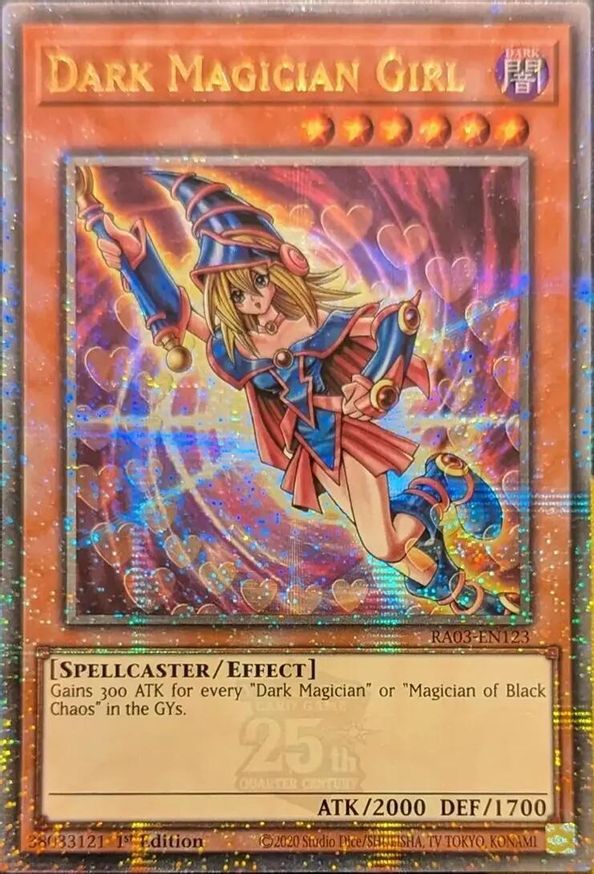 Dark Magician Girl (Quarter Century Secret Rare) (C) | RA03-EN123