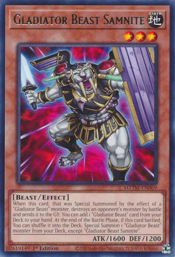 Gladiator Beast Samnite | MZTM-EN069 Collectibles and Games Gladiator Beast Samnite | MZTM-EN069 Collectibles and Games