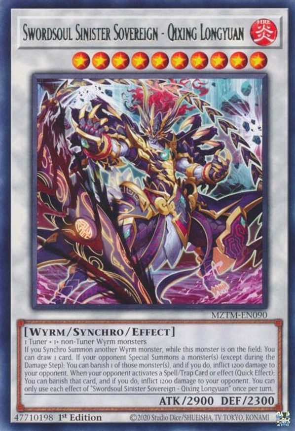 Swordsoul Sinister Sovereign - Qixing Longyuan | MZTM-EN090
