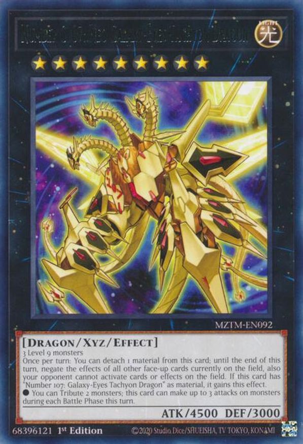 Number C107: Neo Galaxy-Eyes Tachyon Dragon | MZTM-EN092
