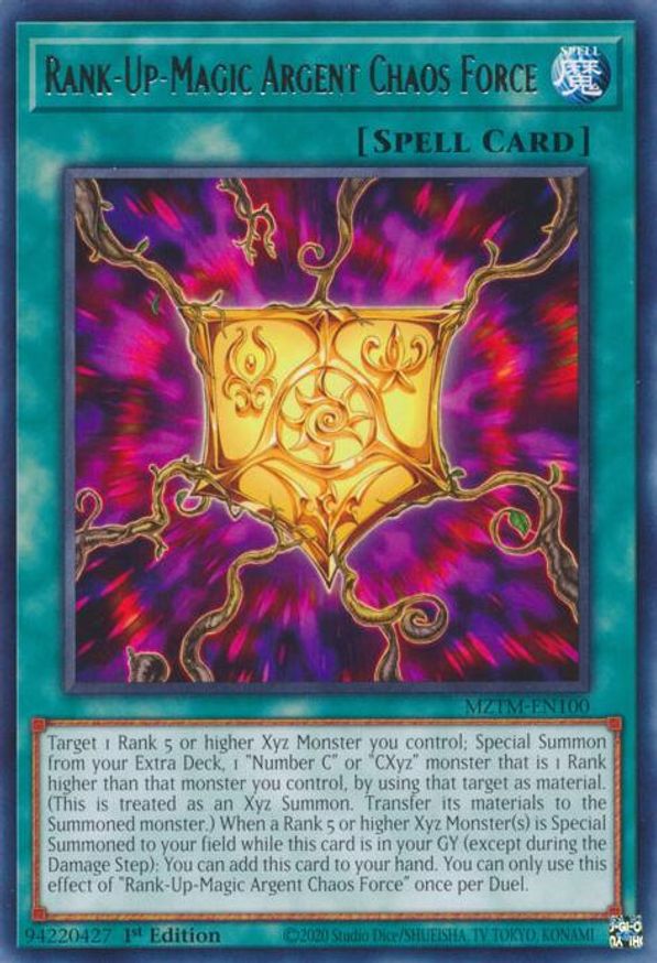Rank-Up-Magic Argent Chaos Force | MZTM-EN100