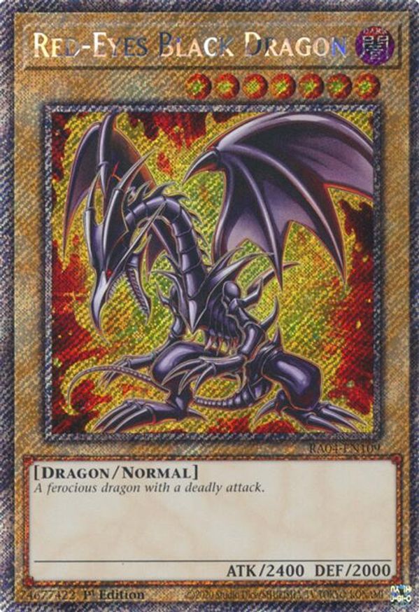 Red-Eyes Black Dragon (7th Art) (Platinum Secret Rare) | RA04-EN109