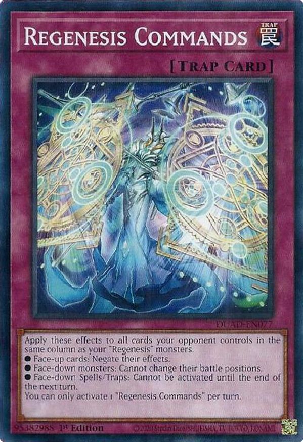 Regenesis Commands | DUAD-EN077