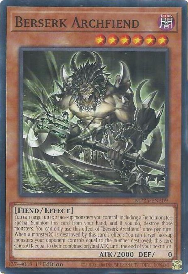 Berserk Archfiend | MP25-EN309