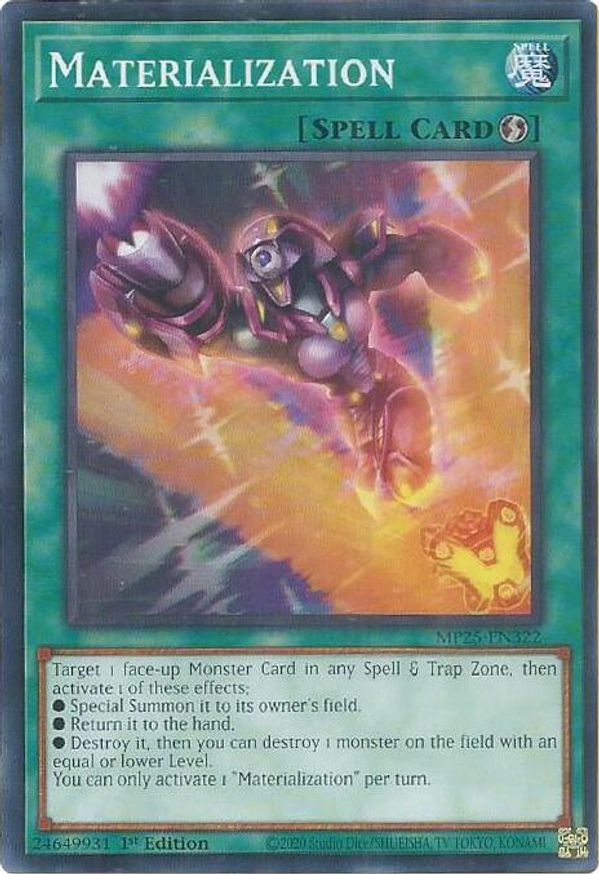 Materialization | MP25-EN322