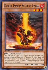 Thumbnail for Burner, Dragon Ruler of Sparks | LTGY-EN097