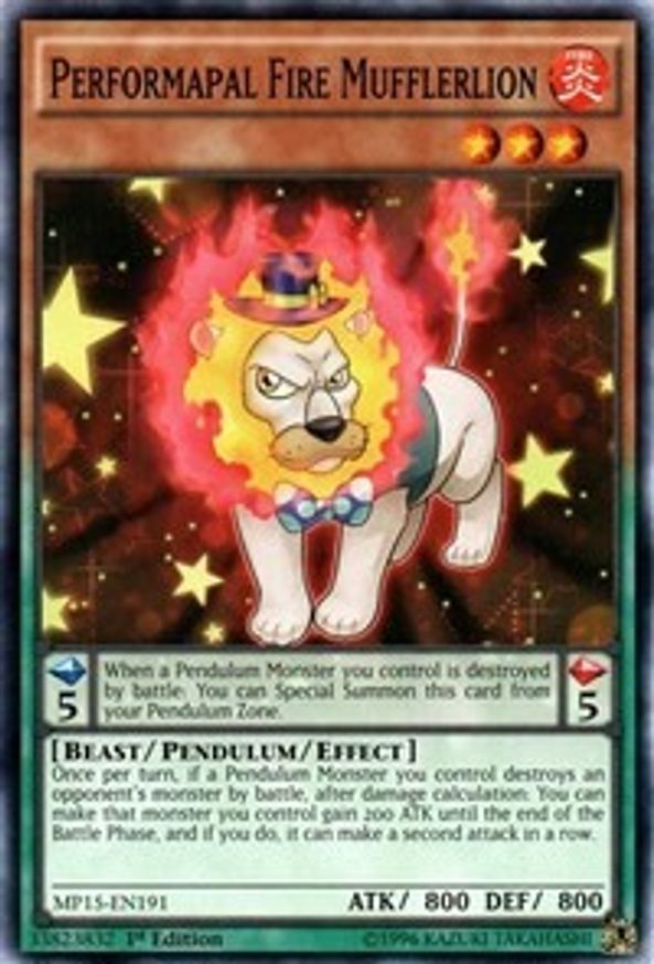 Performapal Fire Mufflerlion | MP15-EN191