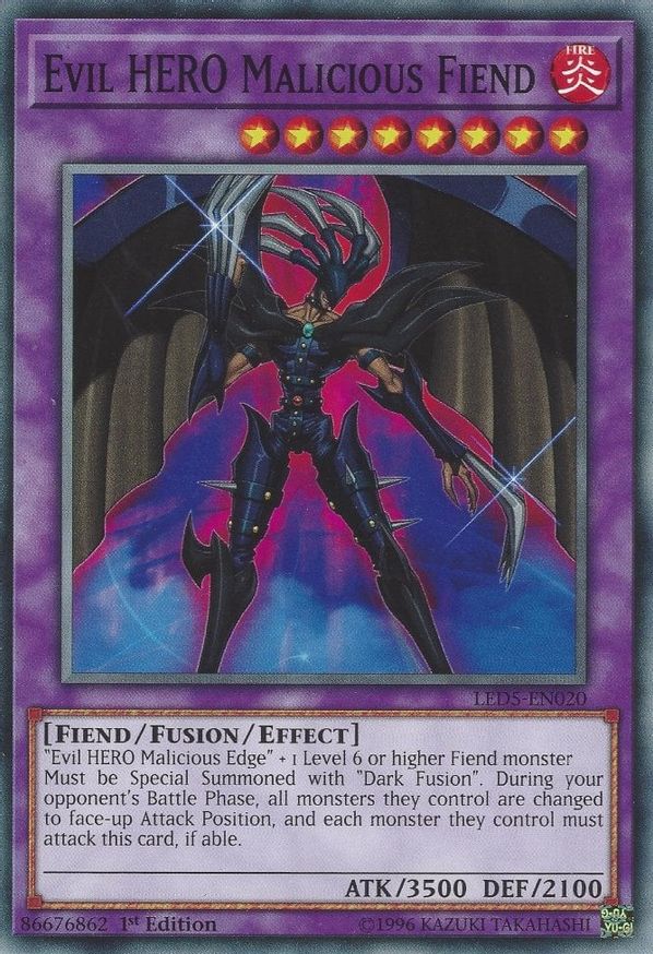 Evil HERO Malicious Fiend | LED5-EN020