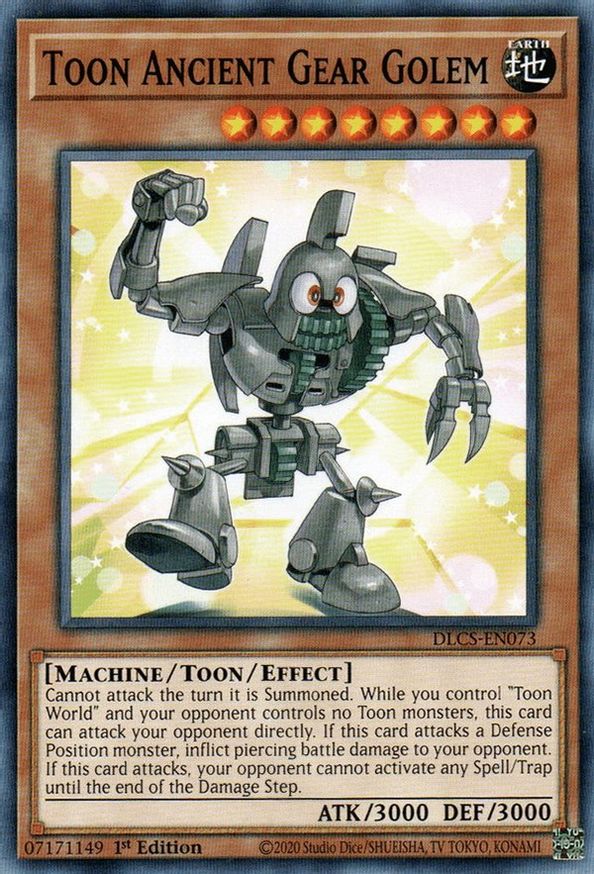 Toon Ancient Gear Golem | DLCS-EN073