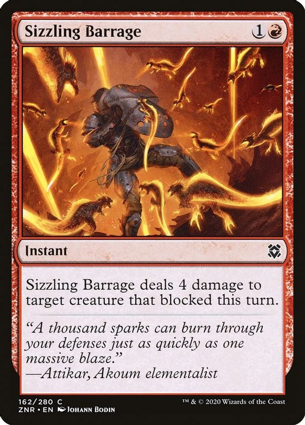 Sizzling Barrage | 162