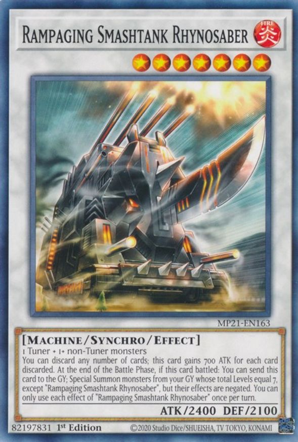 Rampaging Smashtank Rhynosaber | MP21-EN163