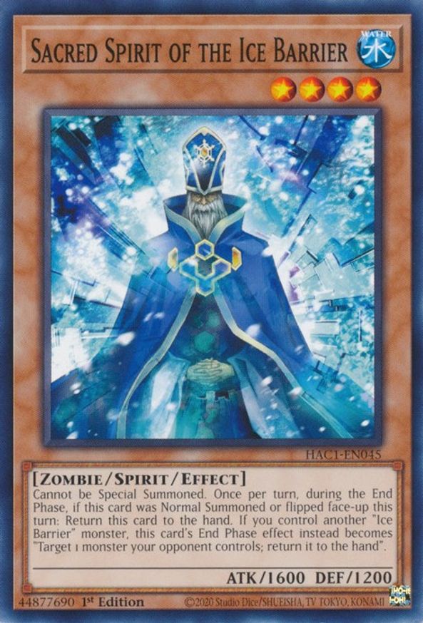 Sacred Spirit of the Ice Barrier | HAC1-EN045