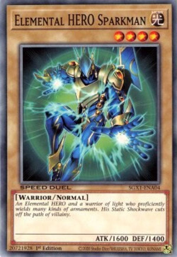 Elemental HERO Sparkman | SGX1-ENA04