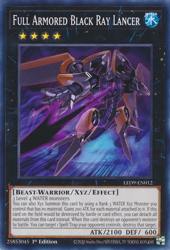 Full Armored Black Ray Lancer | LED9-EN012