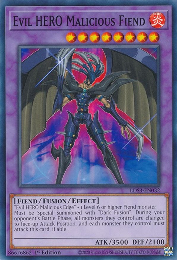 Evil HERO Malicious Fiend | LDS3-EN032